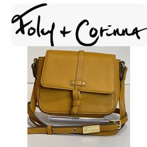 Foley & Corinna Coconut Island Vegan Leather Crossbody Bag. 7” X 6” X 2”. NWOT
